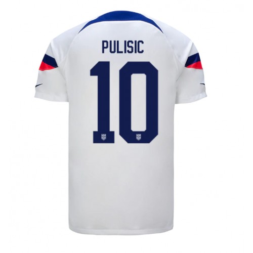 Forenede Stater Christian Pulisic #10 Replika Hjemmebanetrøje VM 2022 Kortærmet